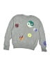Molo 100% Organic Cotton Graphic Silver Pullover Sweater Size 130 cm / US 8 - photo 1