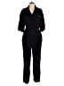 Ann Taylor LOFT 100% Lyocell Chevron-herringbone Black Jumpsuit Size 12 - photo 1