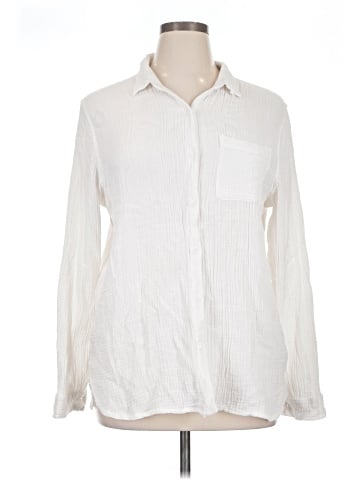 Anne Klein Long Sleeve Button-Down Shirt (view 1)