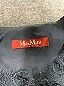Max Mara Studio 100% Cotton Black Blue Coat Size 6 - photo 6