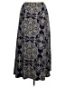 Loveappella Paisley Blue Casual Skirt Size XL - photo 2