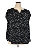 41Hawthorn Black Short Sleeve Blouse Size 3X - photo 1