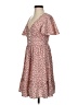 Shein 100% Polyester Print Brown Casual Dress Size 2 - photo 5