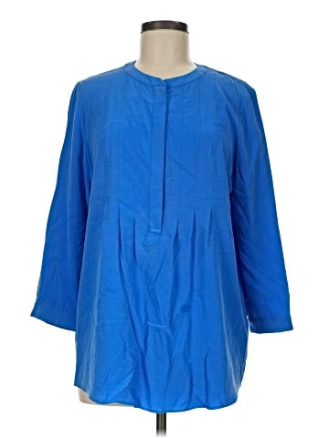 Lafayette 148 New York 3/4 Sleeve Silk Top (view 1)