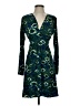 Veronica M. Paisley Green Casual Dress Size S - photo 1