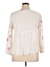 Solitaire 100% Rayon Ivory 3/4 Sleeve Blouse Size XL - photo 2