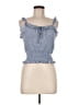 Paper Crane 100% Rayon Blue Sleeveless Blouse Size M - photo 1