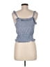 Paper Crane 100% Rayon Blue Sleeveless Blouse Size M - photo 2