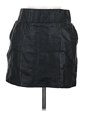 7 For All Mankind Leather Skirt (view 1)