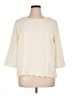 Talbots 100% Polyester Ivory 3/4 Sleeve Top Size XL - photo 1