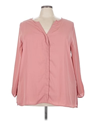 Just Fab 3/4 Sleeve Blouse (view 1)