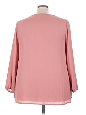 Just Fab 3/4 Sleeve Blouse (view 2)
