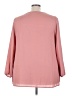 Just Fab 100% Polyester Pink 3/4 Sleeve Blouse Size 3X - photo 2