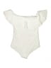 Halston Heritage Ivory Bodysuit Size L - photo 2