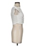 Zara Ivory White Short Sleeve Top Size S - photo 4