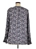 Angels 100% Rayon Blue Long Sleeve Blouse Size XL - photo 2