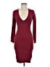 Express Solid Burgundy Cocktail Dress Size M - photo 1