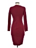 Express Solid Burgundy Cocktail Dress Size M - photo 2