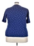 L.L.Bean 100% Cotton Polka Dots Blue Short Sleeve T-Shirt Size 3X - photo 2