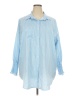 Unbranded 100% Polyester Blue 3/4 Sleeve Blouse Size XXXL - photo 1