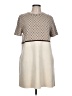 Zara Argyle Tan Casual Dress Size L - photo 1