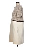 Zara Argyle Tan Casual Dress Size L - photo 5