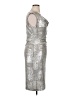 Connected Apparel Metallic Silver Cocktail Dress Size 14 - photo 4