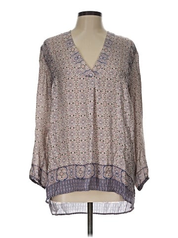 Vince. 3/4 Sleeve Silk Top (view 1)