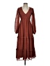 Moon River 100% Polyester Solid Brown Casual Dress Size S - photo 1