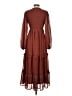 Moon River 100% Polyester Solid Brown Casual Dress Size S - photo 2