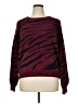 Skies Are Blue Animal Print Burgundy Pullover Sweater Size XL - photo 1