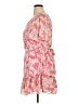 B. Smart 100% Polyester Floral Pink Cocktail Dress Size 15 - photo 5