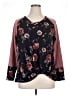 Westport Floral Burgundy Pullover Sweater Size 1X - photo 1