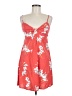 Volcom Tropical Red Casual Dress Size M - photo 1