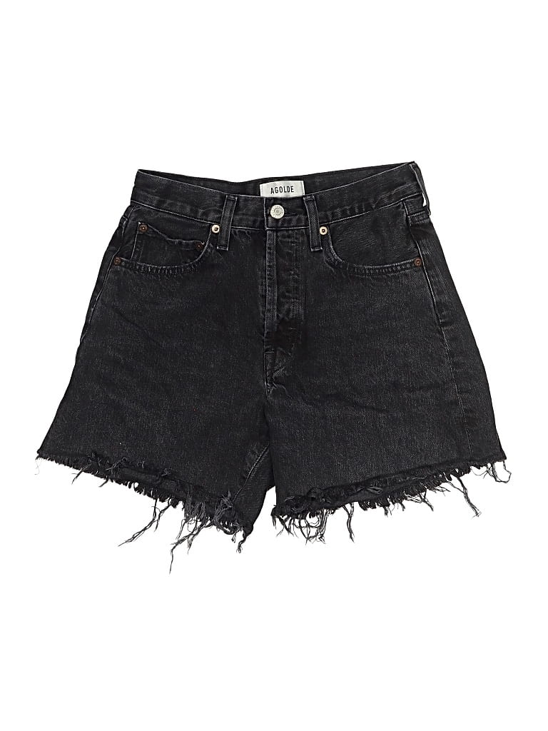 Pre-owned Agolde Denim Shorts In Black