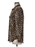 Equipment Animal Print Brown Long Sleeve Blouse Size M - photo 5