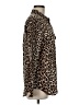 Equipment Animal Print Brown Long Sleeve Blouse Size M - photo 4