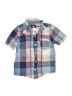 OshKosh B'gosh Plaid Blue Short Sleeve Button-Down Shirt Size 4T - photo 1