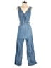 Point Sur 100% Cotton Solid Blue Jumpsuit Size 00 - photo 1