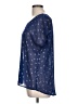 Charming Charlie 100% Polyester Stars Blue Short Sleeve Blouse Size L - photo 5