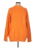 Zara Solid Orange Turtleneck Sweater Size L - photo 1
