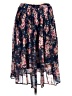 Bobeau 100% Polyester Floral Blue Casual Skirt Size M - photo 1