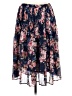 Bobeau 100% Polyester Floral Blue Casual Skirt Size M - photo 2