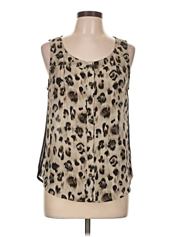 Edge Sleeveless Blouse (view 1)
