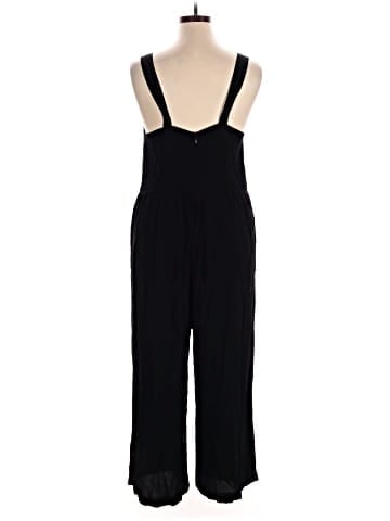 Madewell Smocked Button-Front Crop Jumpsuit (view 2)