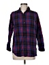L.L.Bean 100% Cotton Plaid Purple Long Sleeve Button-Down Shirt Size M (petite) - photo 1