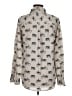 Equipment Print Gray Long Sleeve Button-Down Shirt Size M - photo 2