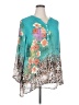 Soft Surroundings Teal 3/4 Sleeve Blouse Size XXL (estimated) - photo 1