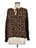 Knox Rose Brown Long Sleeve Blouse Size M - photo 1