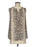 Daniel Rainn 100% Polyester Animal Print Multi Color Silver Sleeveless Blouse Size S - photo 1